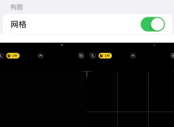 长倘口镇苹果手机维修网点分享iPhone如何开启九宫格构图功能