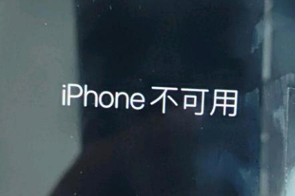 长倘口镇苹果服务网点分享锁屏界面显示“iPhone 不可用”如何解决 