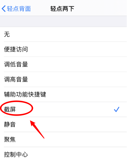 长倘口镇苹果手机维修分享iPhone12如何启用双击截屏 